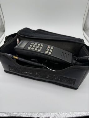 Vintage Motorola Cellular Bag Phone Soft-Pak Series Car Mobile Telephone w/ Case